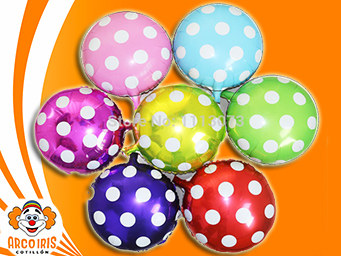 Globos Myler Redondos Lunares