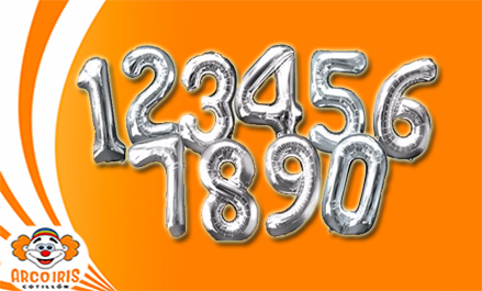 Globos Myler Numeros