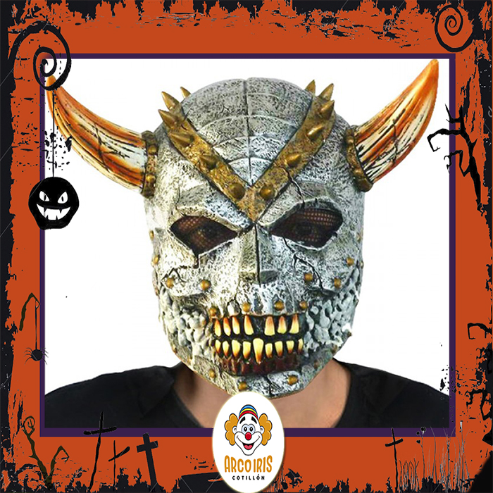 Careta Latex Demonio Vikingo