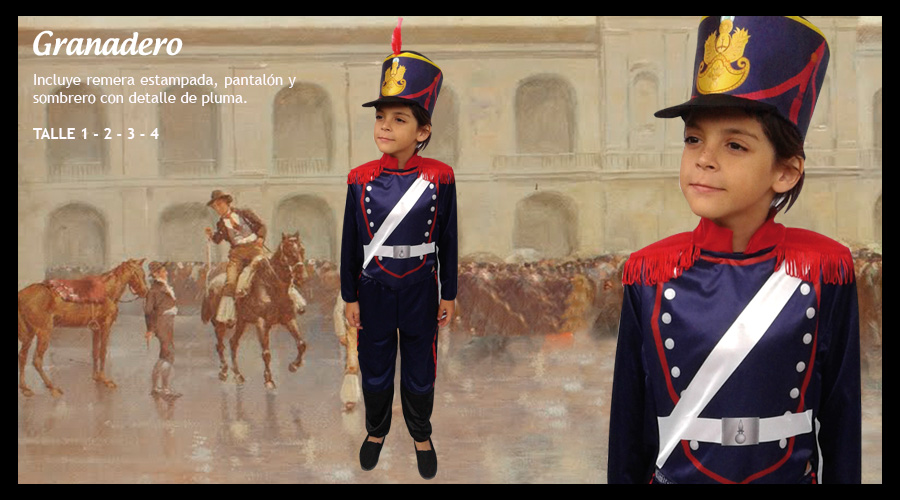 DISFRAZ DE GRANADERO