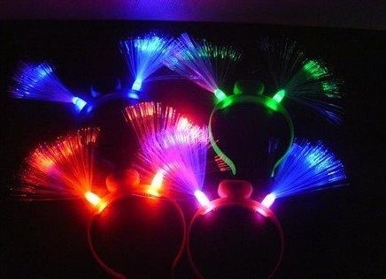 Lumi Vincha c/Fibra Optica
