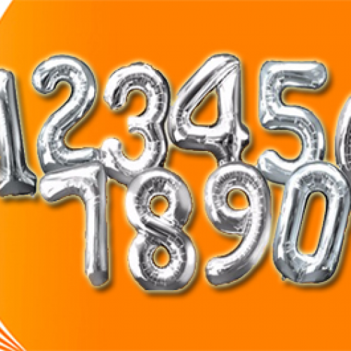 Globos Myler Numeros
