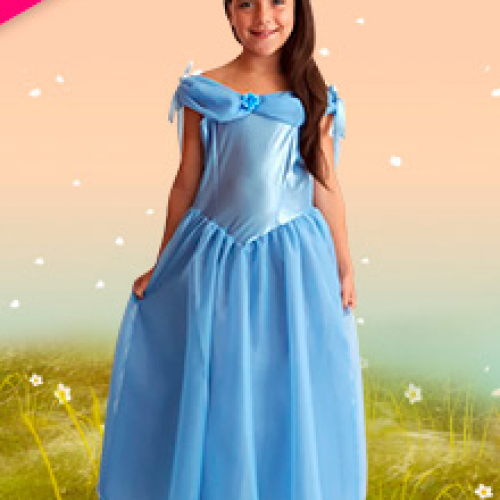 Vestido Celeste - Princesas