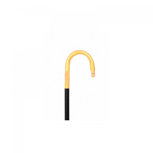 Baston Curvo con Mango Dorado - Patrio